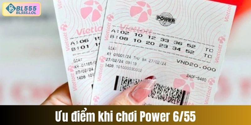 Ưu điểm khi chơi Vietlot Power 6/55